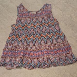 Red Camel Multicolor Girls Tank Top - Purple, Orange, Blue